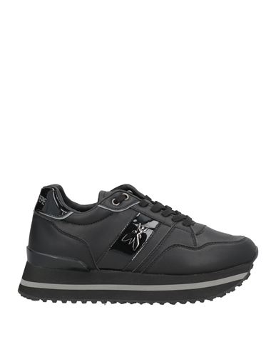 Shop Patrizia Pepe Girl Woman Sneakers Black Size 8 Textile Fibers