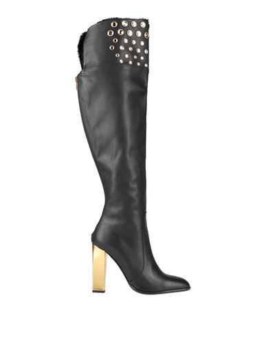 René Caovilla Rene' Caovilla Woman Boot Black Size 10 Leather In Black