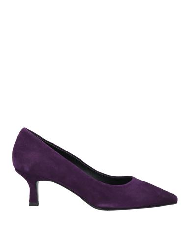 Beceleste Woman Pumps Plum Size 8 Leather In Purple