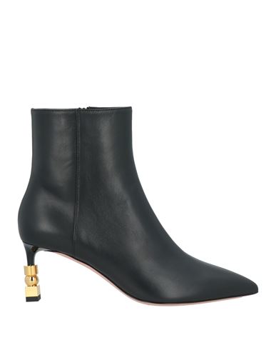 Bally Woman Ankle Boots Black Size 7.5 Lambskin In Black