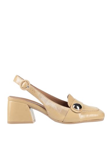 Carmens Woman Pumps Sand Size 6 Leather In Beige
