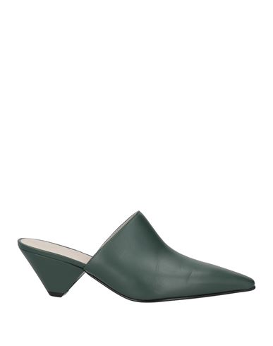 Fabiana Filippi 50mm Slip-on Leather Mules In Green