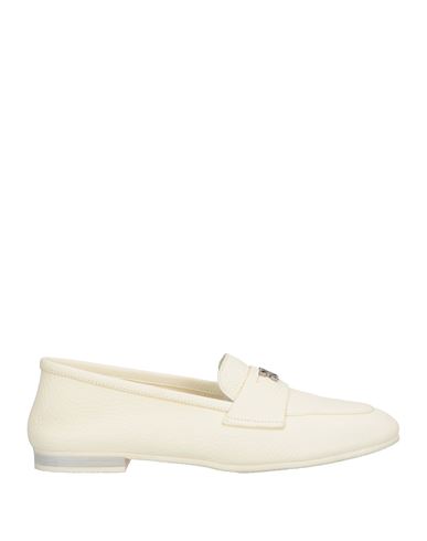 Casadei Woman Loafers Off White Size 6 Leather In White