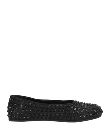 Dsquared2 Icon Woman Ballet Flats Black Size 6.75 Textile Fibers In Black