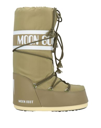 Moon Boot Logo-print Lace-up Boots In Green