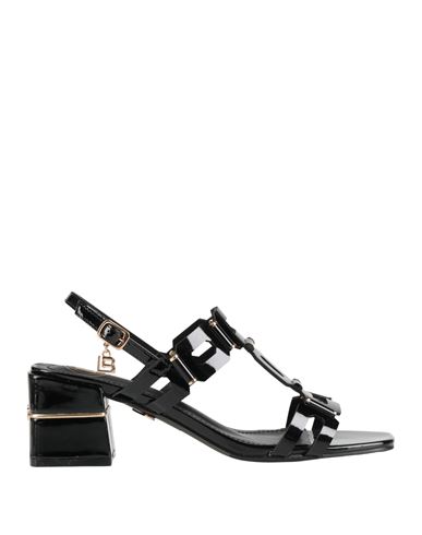 Laura Biagiotti Woman Sandals Black Size 8 Textile Fibers In Black