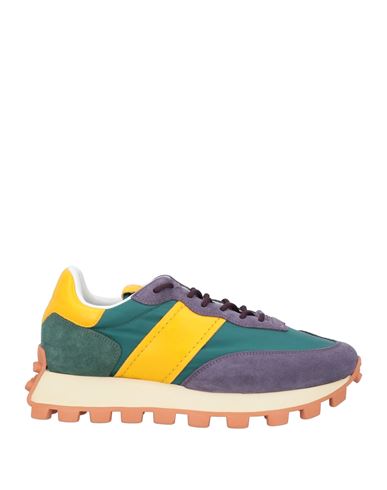 Tod's Woman Sneakers Dark Green Size 7 Leather, Textile Fibers In Multi