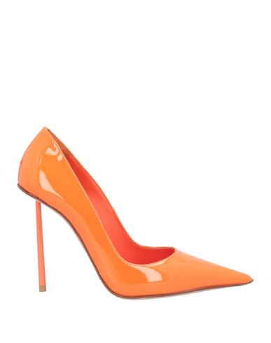 Le Silla Woman Pumps Mandarin Size 6.5 Leather In Orange