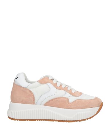 Voile Blanche Woman Sneakers Blush Size 7 Leather, Nylon In Neutral