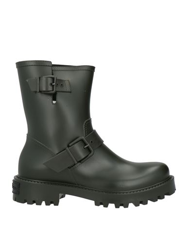 Carpe Diem Woman Ankle Boots Dark Green Size 10 Rubber In Green
