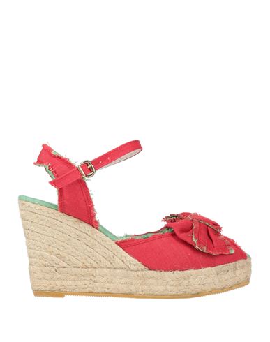 Ras Woman Espadrilles Red Size 6 Linen