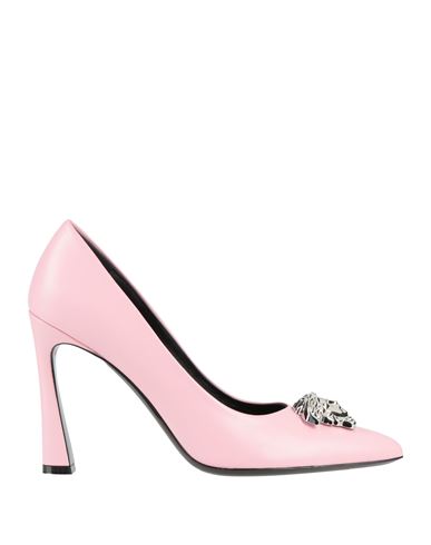 Versace Woman Pumps Pink Size 8 Calfskin In Pink