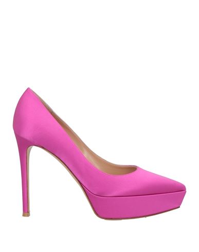 Gianvito Rossi Woman Pumps Fuchsia Size 7 Textile Fibers