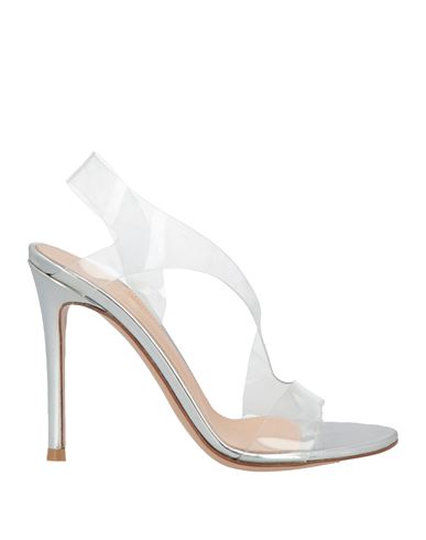 Gianvito Rossi Woman Sandals Transparent Size 4 Pvc - Polyvinyl Chloride In Transparent
