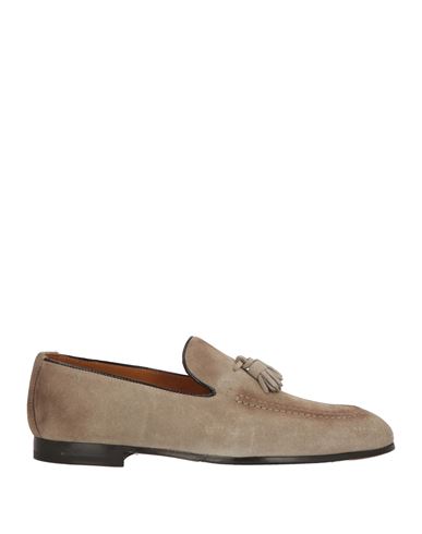 Doucal's Man Loafers Beige Size 11 Leather In Black
