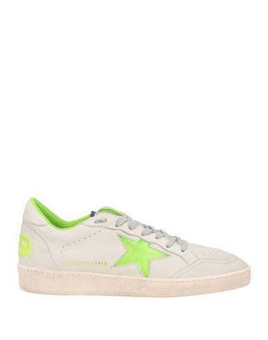 Golden Goose Man Sneakers Light Green Size 8 Leather In Green