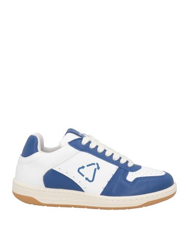 Pàp Woman Sneakers Blue Size 8 Textile Fibers, Leather