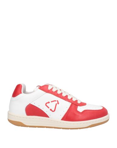 Pàp Woman Sneakers Red Size 7 Textile Fibers, Leather In Red