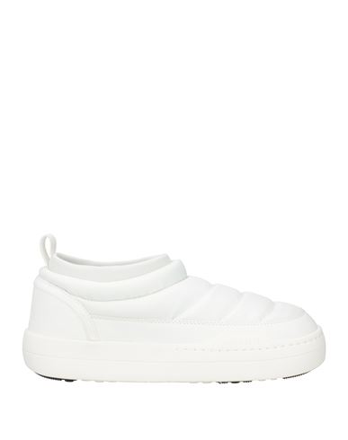Moon Boot Man Ankle Boots White Size 9 Textile Fibers In White
