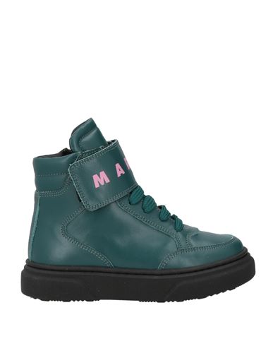 Marni Toddler Girl Ankle Boots Dark Green Size 10c Leather In Green