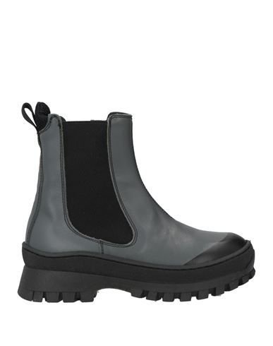 Marni Toddler Ankle Boots Lead Size 10c Leather In Grey