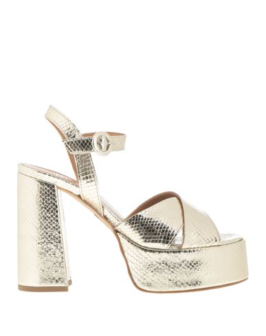 Ovyè Ovyé Woman Sandals Platinum Size 8 Textile Fibers In Grey