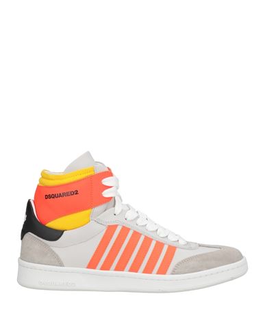 Dsquared2 Man Sneakers Light Grey Size 9 Leather In Gray
