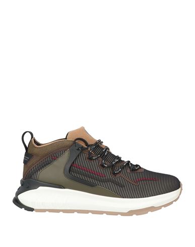 Tod's No Code Tod's No_code Man Sneakers Military Green Size 9 Textile Fibers In Green