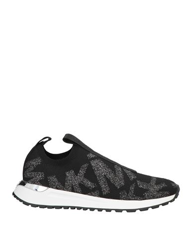 Shop Michael Michael Kors Woman Sneakers Black Size 8 Textile Fibers