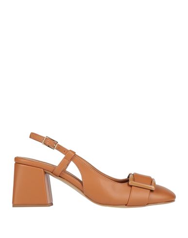 Ovyè Ovyé Woman Pumps Tan Size 8 Textile Fibers
