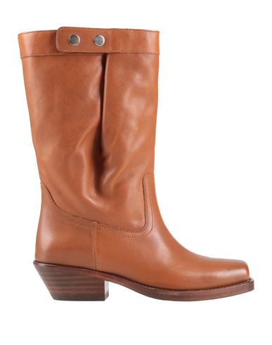Isabel Marant Woman Boot Brown Size 6.5 Leather In Brown