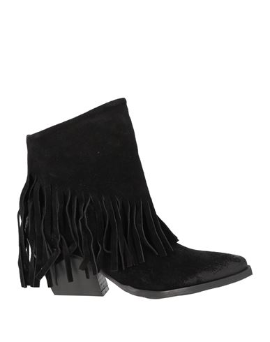 Ovyè Ovyé Woman Ankle Boots Black Size 8 Leather In Black