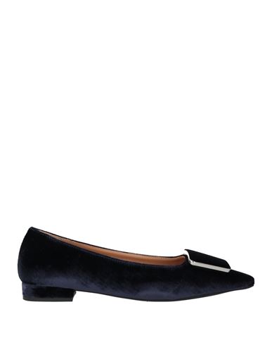 Frau Woman Ballet Flats Midnight Blue Size 8 Textile Fibers In Blue