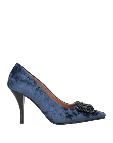 Ovyè Ovyé Woman Pumps Navy Size 8 Textile Fibers In Navy