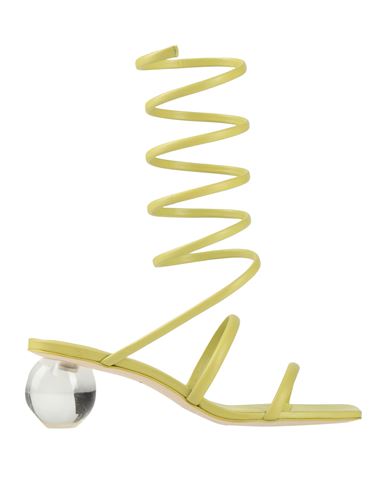 Shop Cult Gaia Woman Sandals Light Green Size 8 Leather