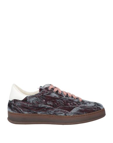 Shop Stokton Woman Sneakers Burgundy Size 7 Leather, Textile Fibers In Red
