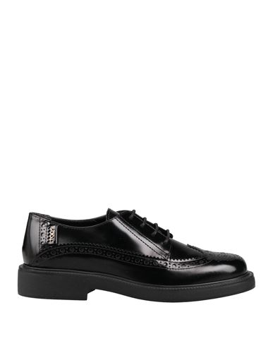 Tod's Woman Lace-up Shoes Black Size 7 Leather