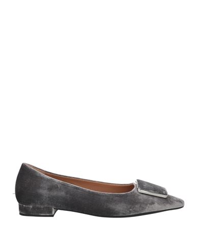 Frau Woman Ballet Flats Grey Size 8 Textile Fibers In Grey