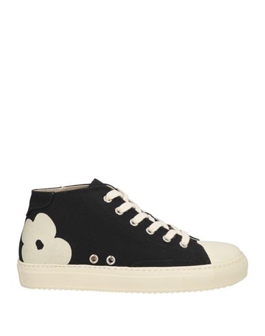 Lardini Woman Sneakers Black Size 6 Textile Fibers In Black