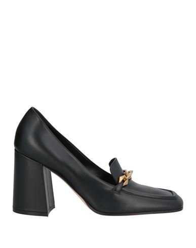 Jimmy Choo Woman Loafers Black Size 7.5 Calfskin In Black