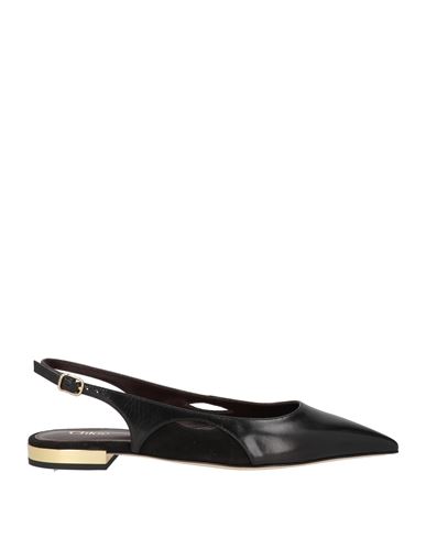 Shop Chloé Woman Ballet Flats Black Size 8 Leather