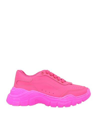 Dolce & Gabbana Toddler Girl Sneakers Fuchsia Size 10c Calfskin In Pink