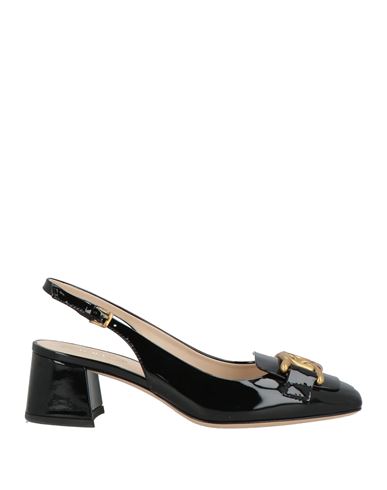 Tod's Woman Pumps Black Size 6 Leather, Textile Fibers