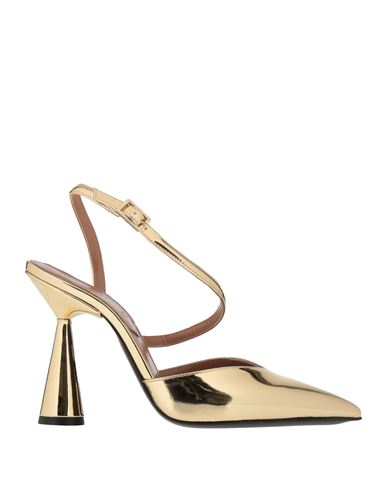 D’accori D'accori Woman Pumps Gold Size 8 Leather In Gold