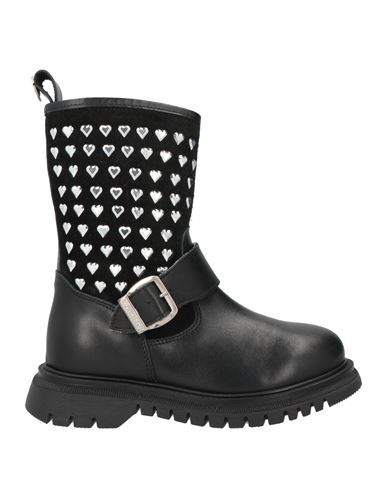 Monnalisa Toddler Girl Ankle Boots Black Size 10c Leather In Black