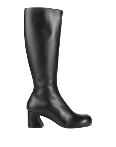 Marni Woman Boot Black Size 7 Leather In Black