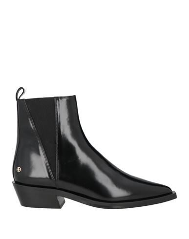 Shop Anine Bing Woman Ankle Boots Black Size 7 Leather
