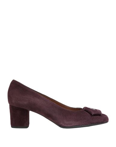 Cft Venice Woman Pumps Dark Purple Size 8 Leather In Purple