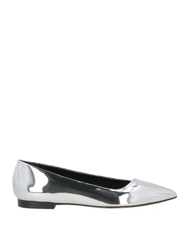 Isabel Marant Woman Ballet Flats Silver Size 6.5 Leather In Silver