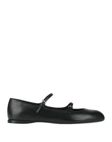 Max Mara Circus Double-strap Ballerina Shoes In Black